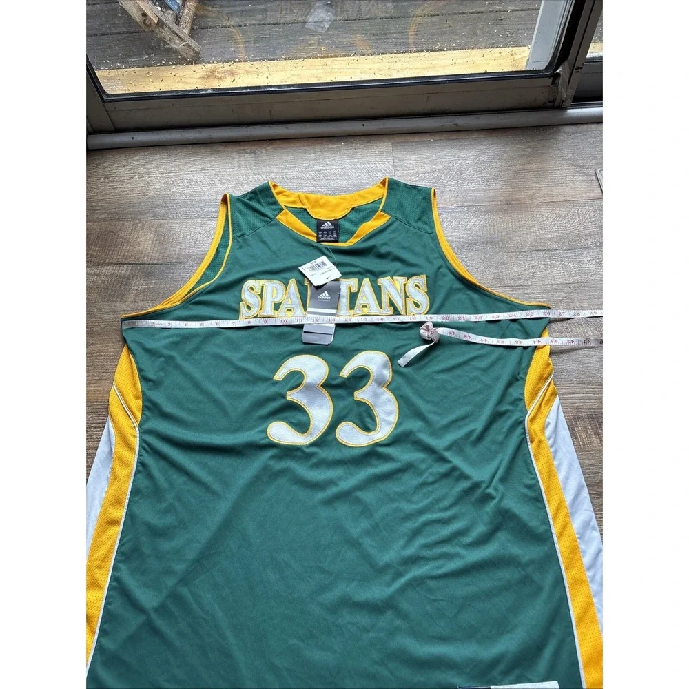 Adidas Adizero Michigan State Spartans #33 Magic Johnson Jersey 2XL NEW